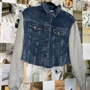 apeach Cropped Jean Jacket